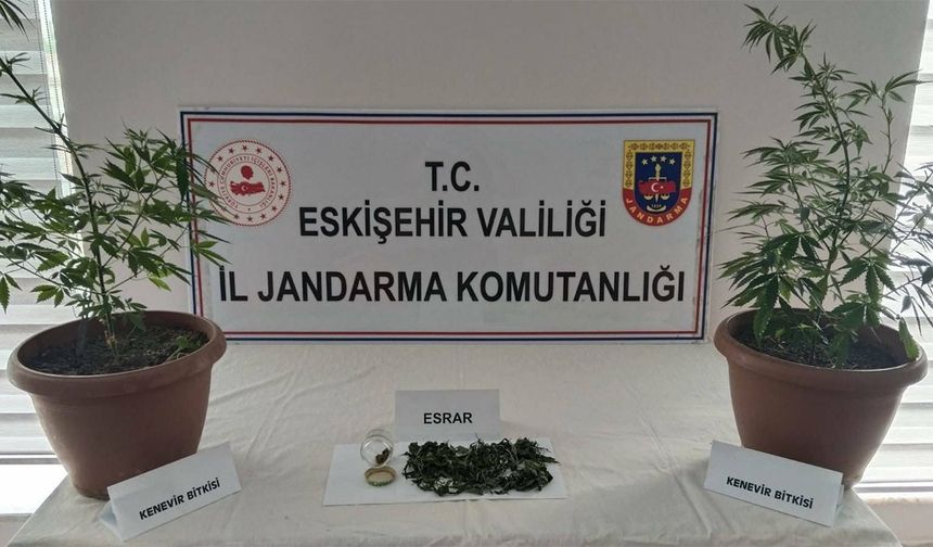 Eskişehir’de Balkonda Bulunanlar Jandarmayı Şaşırttı