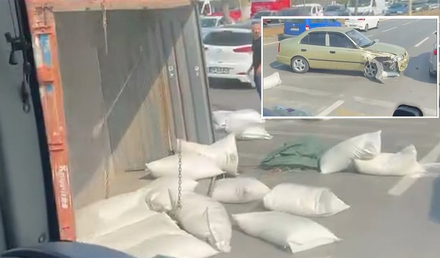 Eskişehir’de Kavşakta Feci Çarpışma! Traktör Devrildi