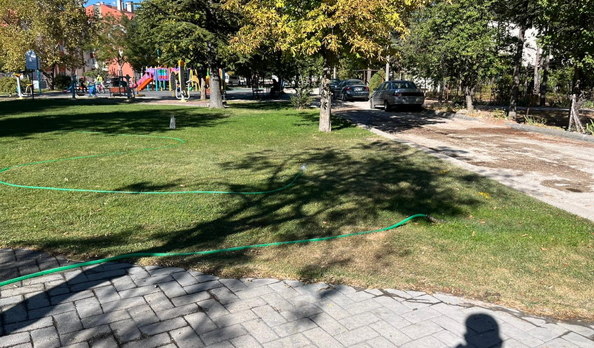 Eskişehir’de Parkta Tepki Çeken Görüntü! İsraf Had Safhada