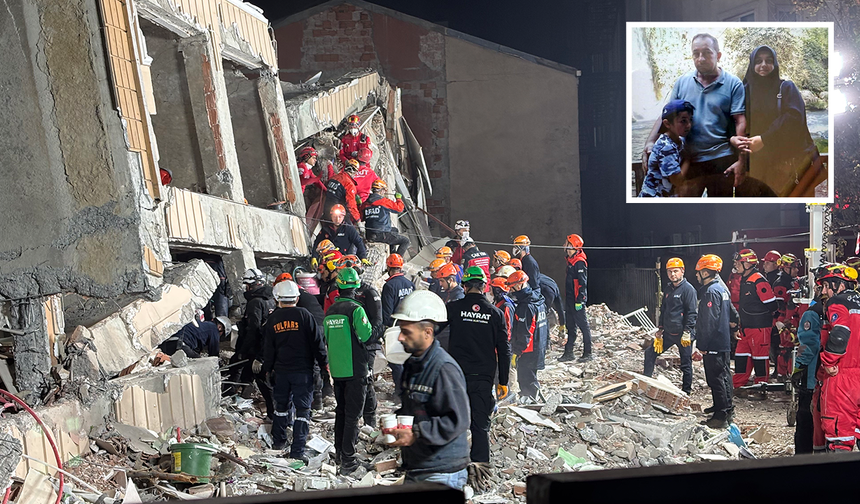 Çöken Binada Dram! 5 Kişilik Ailede 4 Kişi Hayatını Kaybetti