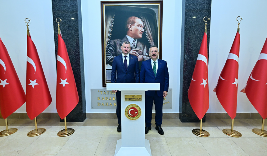 Eskişehir Valisi Aksoy’a Belarus Büyükelçisi Glaz’dan Ziyaret