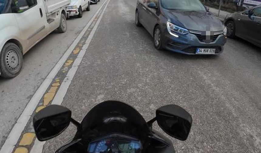 Eskişehir’de Ters Yöne Giren Sürücü Trafiği Tehlikeye Attı!