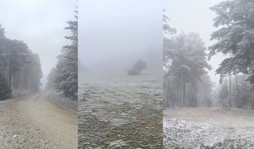 Eskişehir'e Düşen Mevsimin İlk Karı Yüzleri Güldürdü!