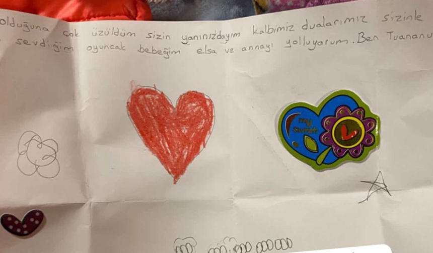 Eskişehirli Minik Tuana’nın Anlamlı Notu Felaketin Yıl Dönümünde Ortaya Çıktı!