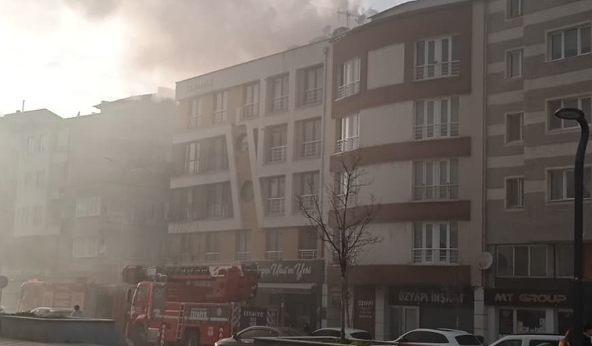 Eskişehir’de Bir İşletmenin Bacasında Çıkan Yangın Korkuttu!