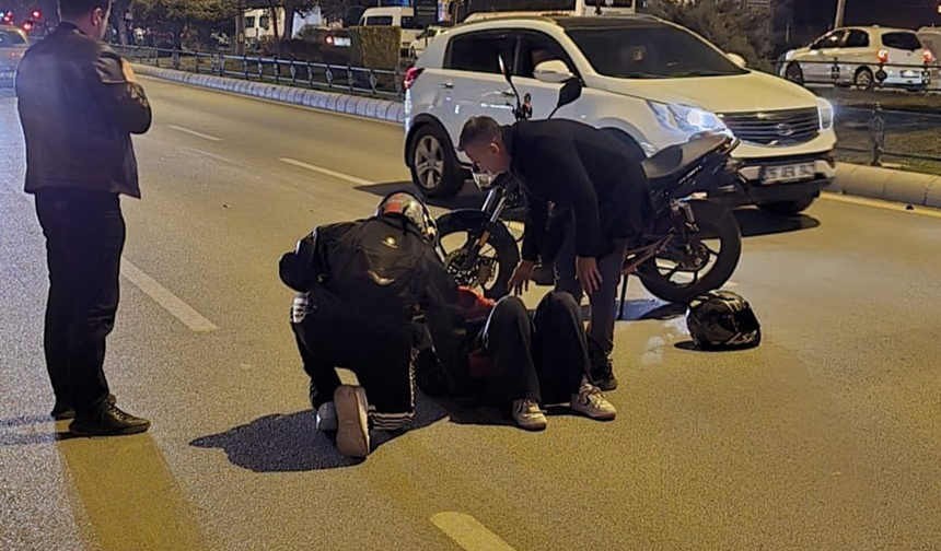 Eskişehir’de Kaza Yapan Motosiklet Sürücüsü Kıl Payı Kurtuldu!