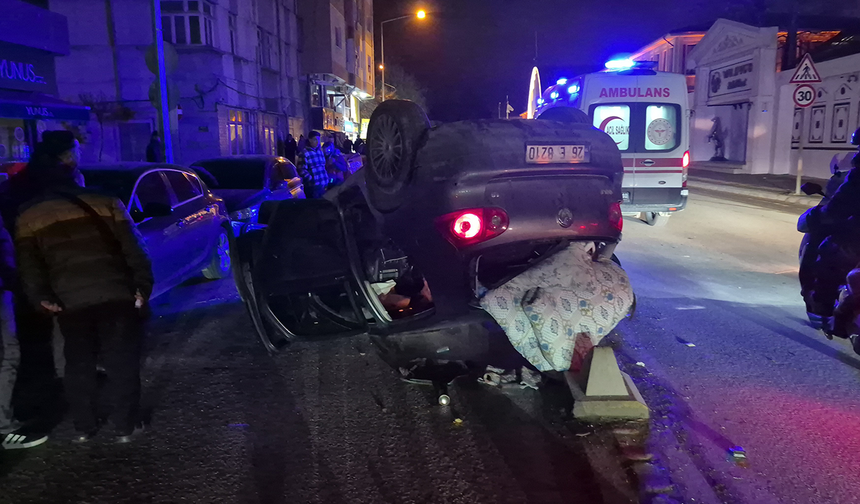 Eskişehir’deki Feci Kazada Takla Atan Araç Hurdaya Döndü!
