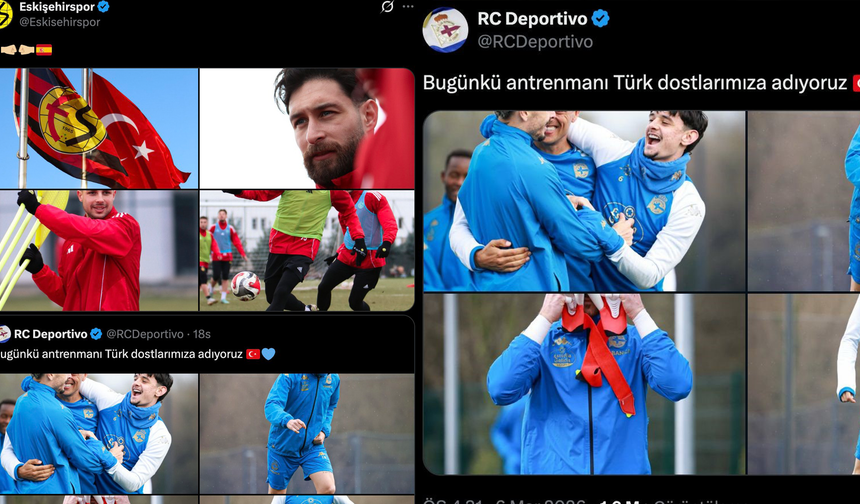 Eskişehirspor’dan İspanya’ya Bayraklı Teşekkür