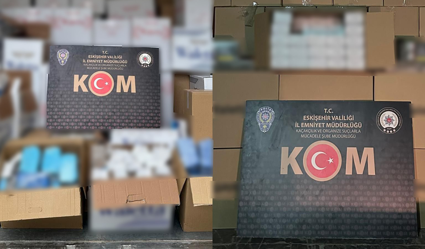 Eskişehir'de KOM Ekiplerinden Dev Kaçakçılık Operasyonu!