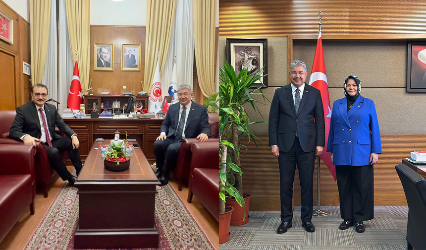 Vali Yılmaz’dan Başkentte Milletvekili Gürcan ve Dönmez’e Ziyaret!