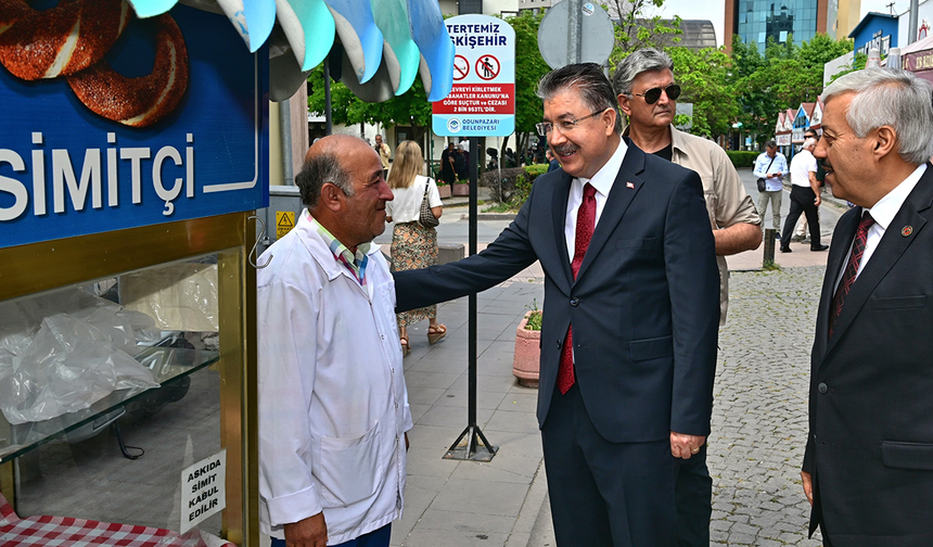 Eskişehir Valisi Yılmaz'dan Esnafa Ziyaret!