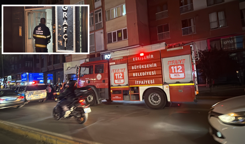 Eskişehir’de Gece Vakti Yangın Paniği! Bina Tahliye Edildi!