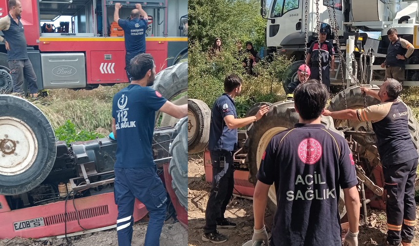 Eskişehir’de Traktörün Altında Kalan Yaşlı Adam Mucize Eseri Kurtuldu!