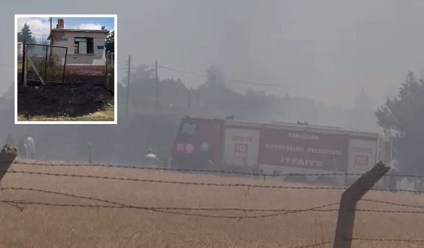 Eskişehir’de Yerleşim Yerlerinin Yakınındaki Yangın Paniğe Yol Açtı!