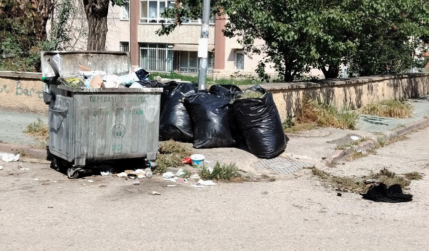 Tepebaşı’nda Çöp Krizi Büyüyor! Mahalleli Çözüm Bekliyor!