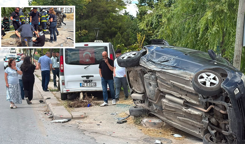 Eskişehir’de Dolmuşun Otomobile Çarptığı Feci Kazada Çok Sayıda Yaralı Var!