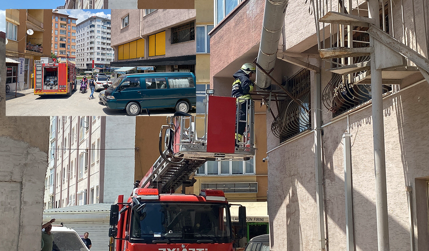 Eskişehir’de Fırın Bacası Alev Aldı Esnaf Müdahale Etti