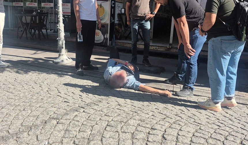 Eskişehir’de Kaldırımda Yürüyen Yaşlı Adam Hastanelik Oldu!