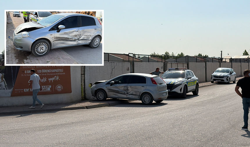 Eskişehir’de Kamyonet ile Otomobilin Çarpıştığı Kazada 1 Kişi Yaralandı!