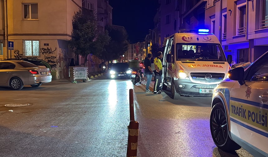 Eskişehir’de Korkutan Kaza! Motosiklet Sürücüsü Yaralandı!