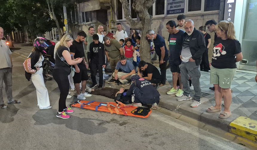 Eskişehir'de Tek Teker İlerleyen Bisikletli Çocuklar Kazaya Neden Oldu!
