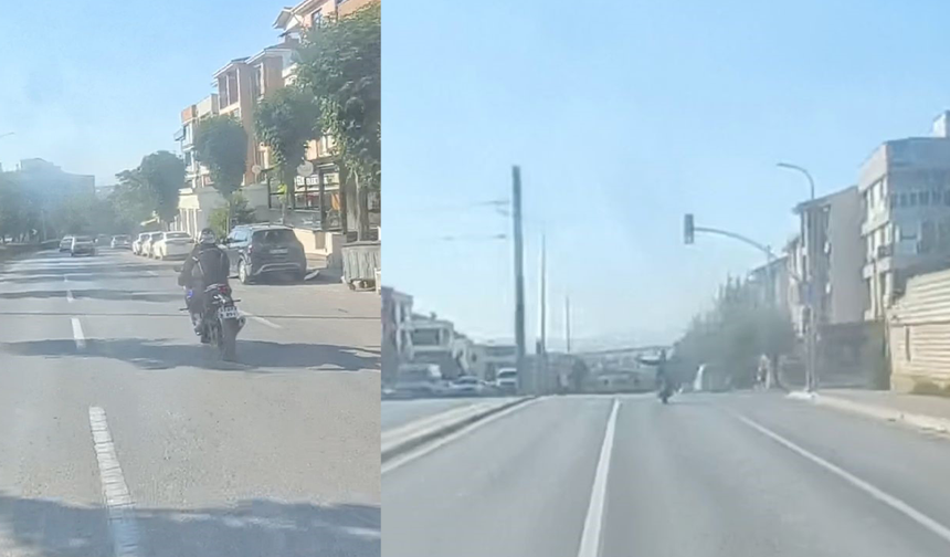 Eskişehir’de Akan Trafikte Tehlikeli Anlar Kameraya Yansıdı!