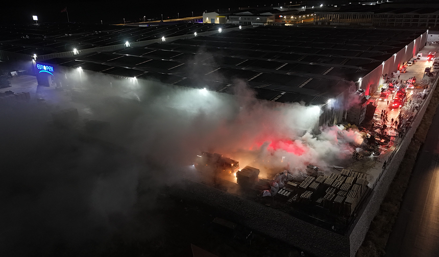 Eskişehir’de Geceyi Alevler Aydınlattı! Fabrikada Çıkan Yangında Faciadan Dönüldü!