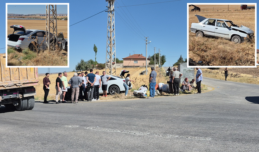 Eskişehir’de İki Aracın Hurdaya Döndüğü Kazada 5 Kişi Yaralandı!