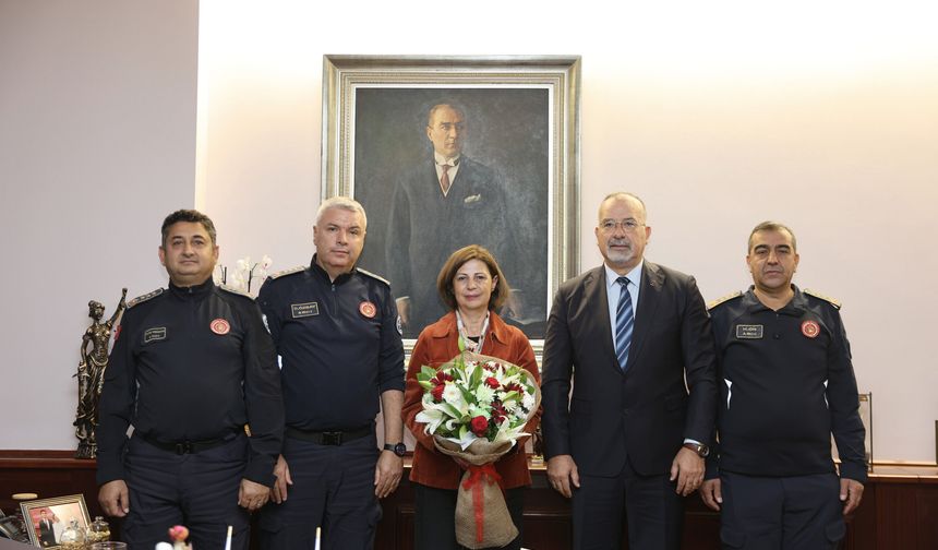 Eskişehir'de İtfaiyecilerden Başkan Ünlüce'ye Ziyaret!