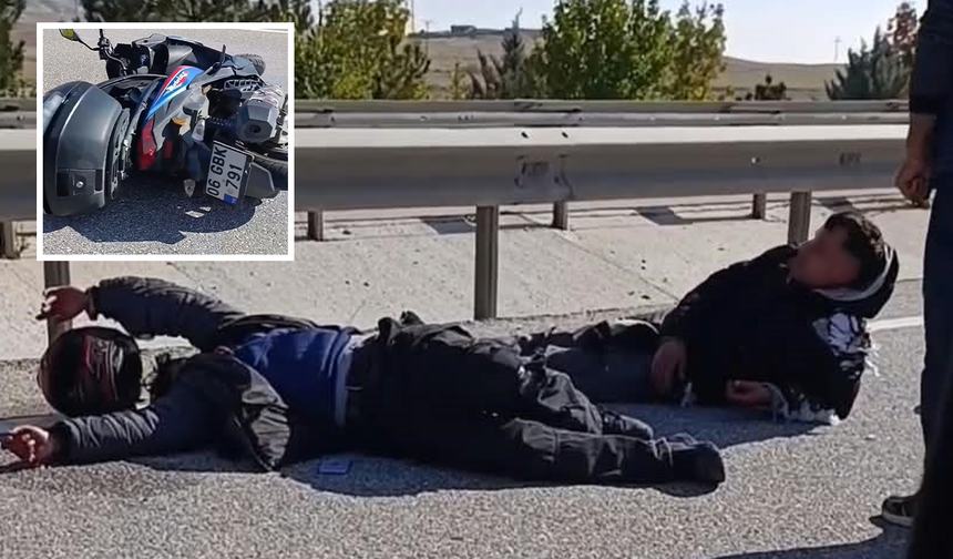 Eskişehir’de Motosikletin Refüje Savrulduğu Feci Kazada 2 Kişi Yaralandı!