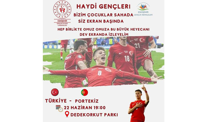 Dev Ekranda Dedekorkut Parkında Futbol Heycanı