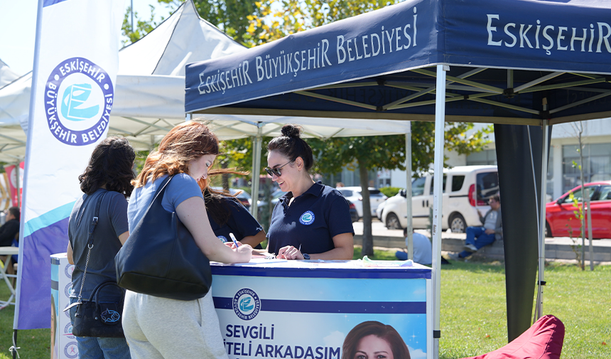 Büyükşehir Gençlik Merkezi Tarafından Kampüslerin Girişinde Ve Içerisinde Şehre Yeni Gelen Üniversite Öğrencileri Bilgilendirmek Amacıyla Stantlar Kuruldu