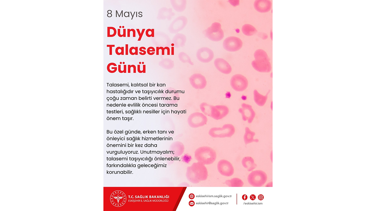 8 Mayıs Dünya Talasemi Günü