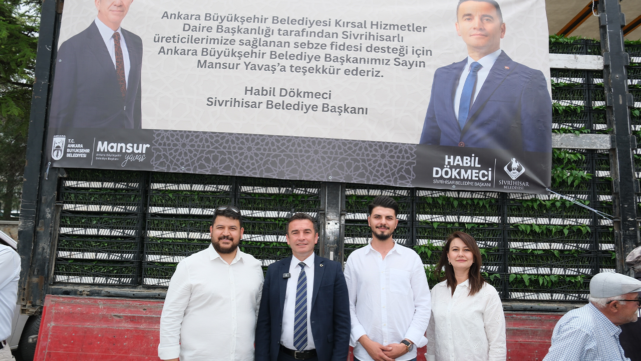 Ankara Sivrihisar Belediyesi’nden Çiftçilere Fide Desteği