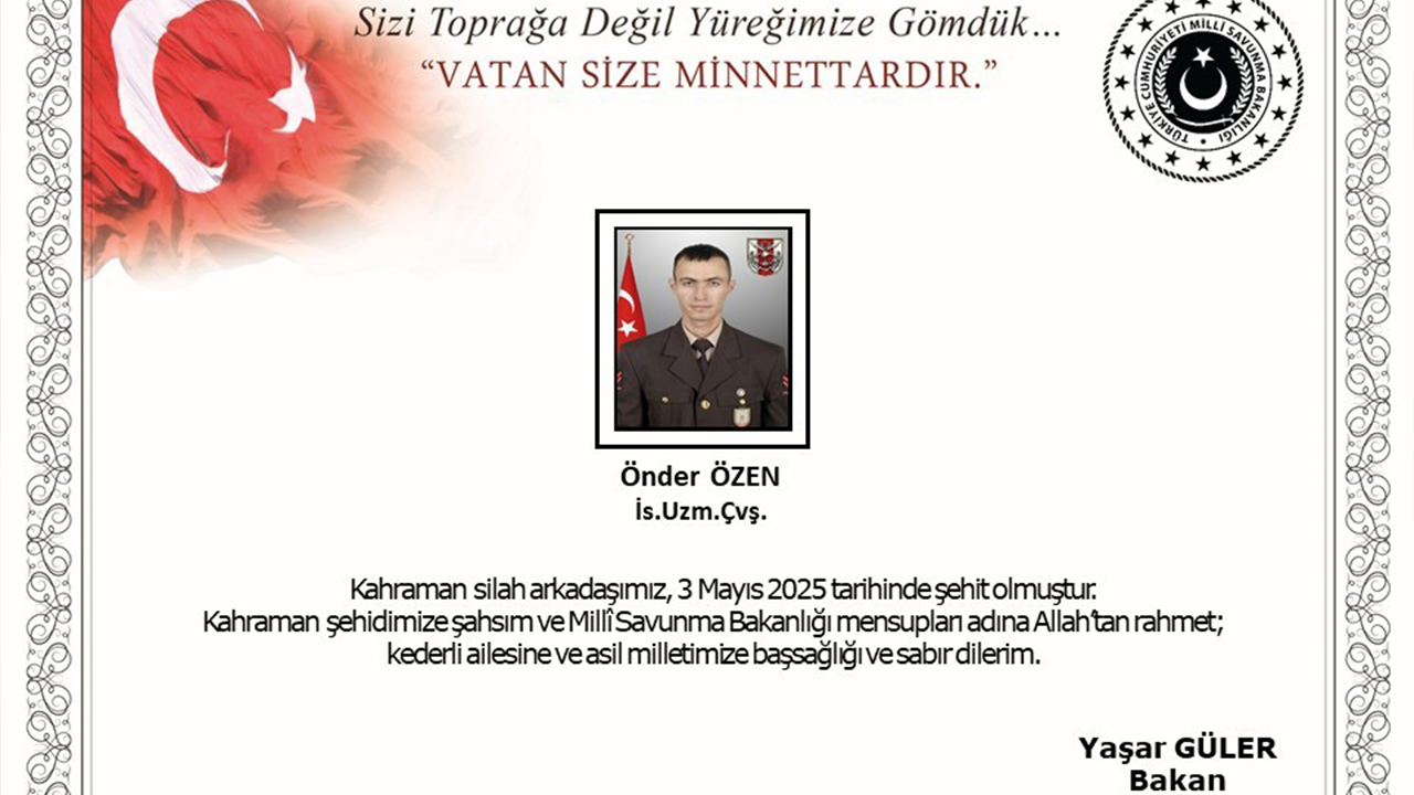 Milli Savunma Bakanlığından Açıklama