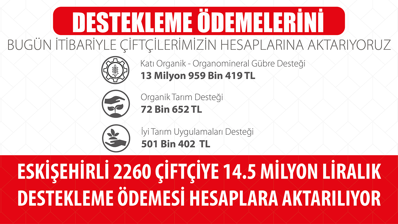 Eskişehir Destek Ödemeleri