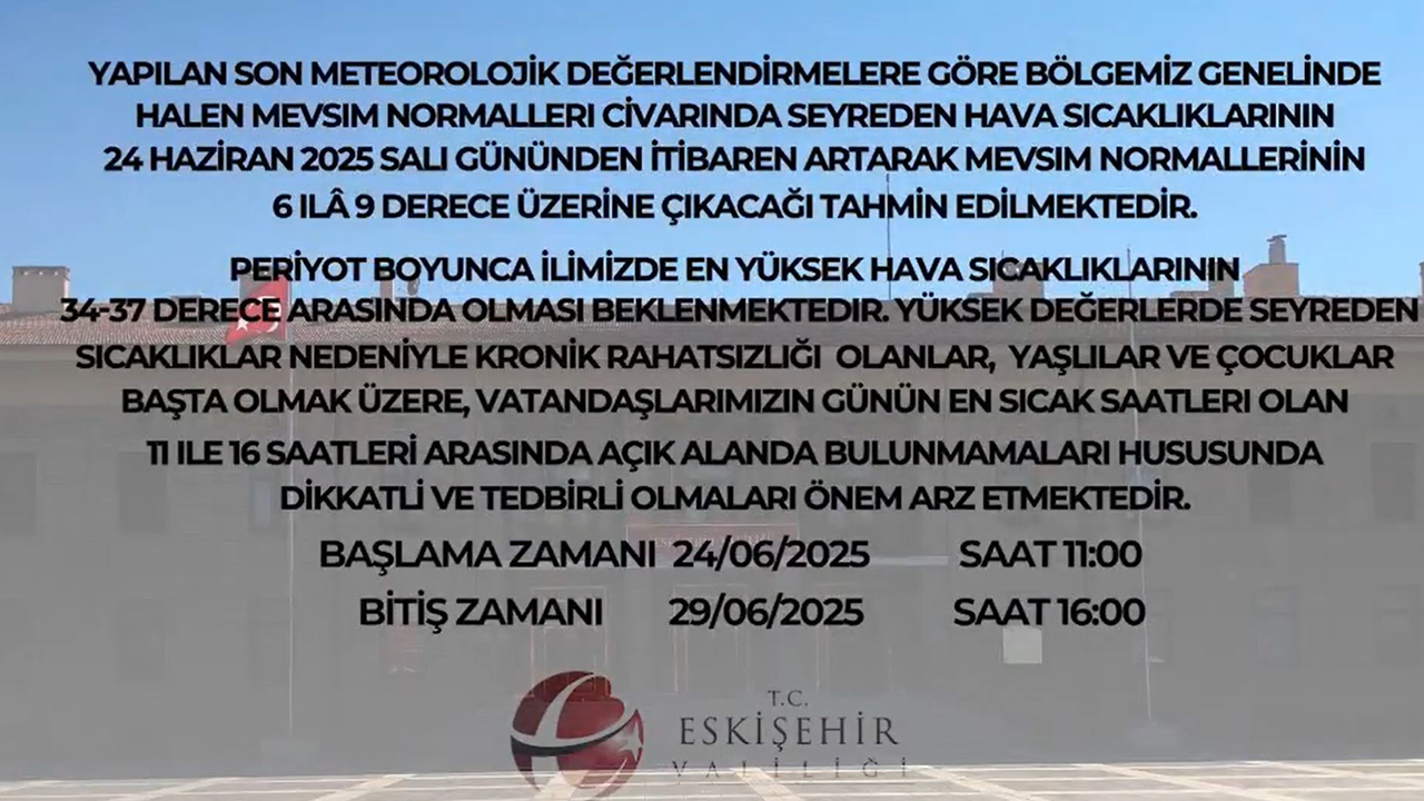 Eskişehir Valiliği Açıklaması-2