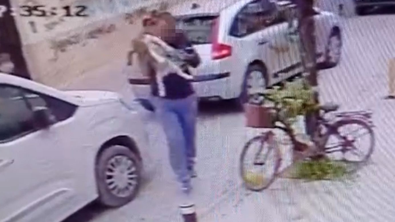 Köpeğe Saldırı Anı Kameraya Yansıdı