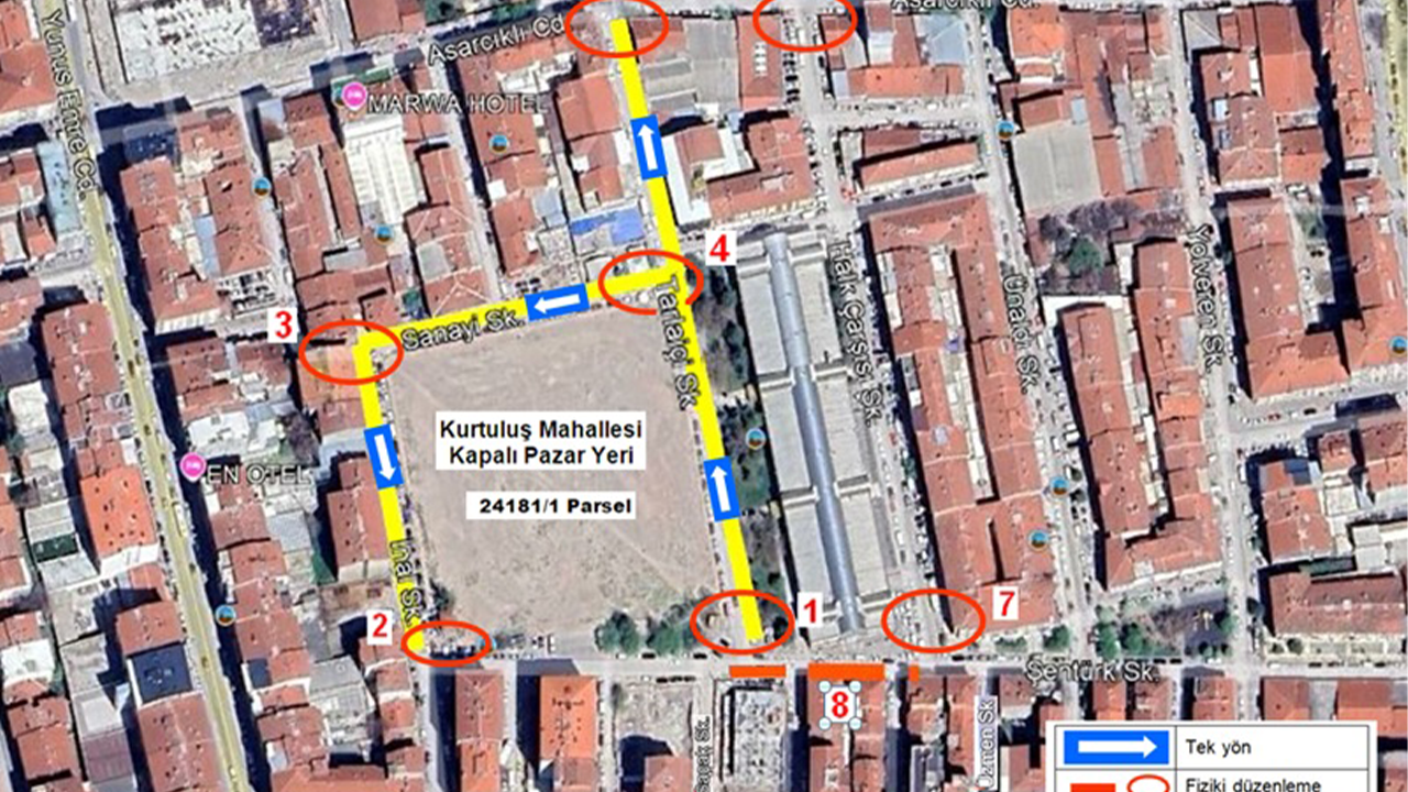 Kurtuluş Pazar Yeri Yol Düzenlemesi