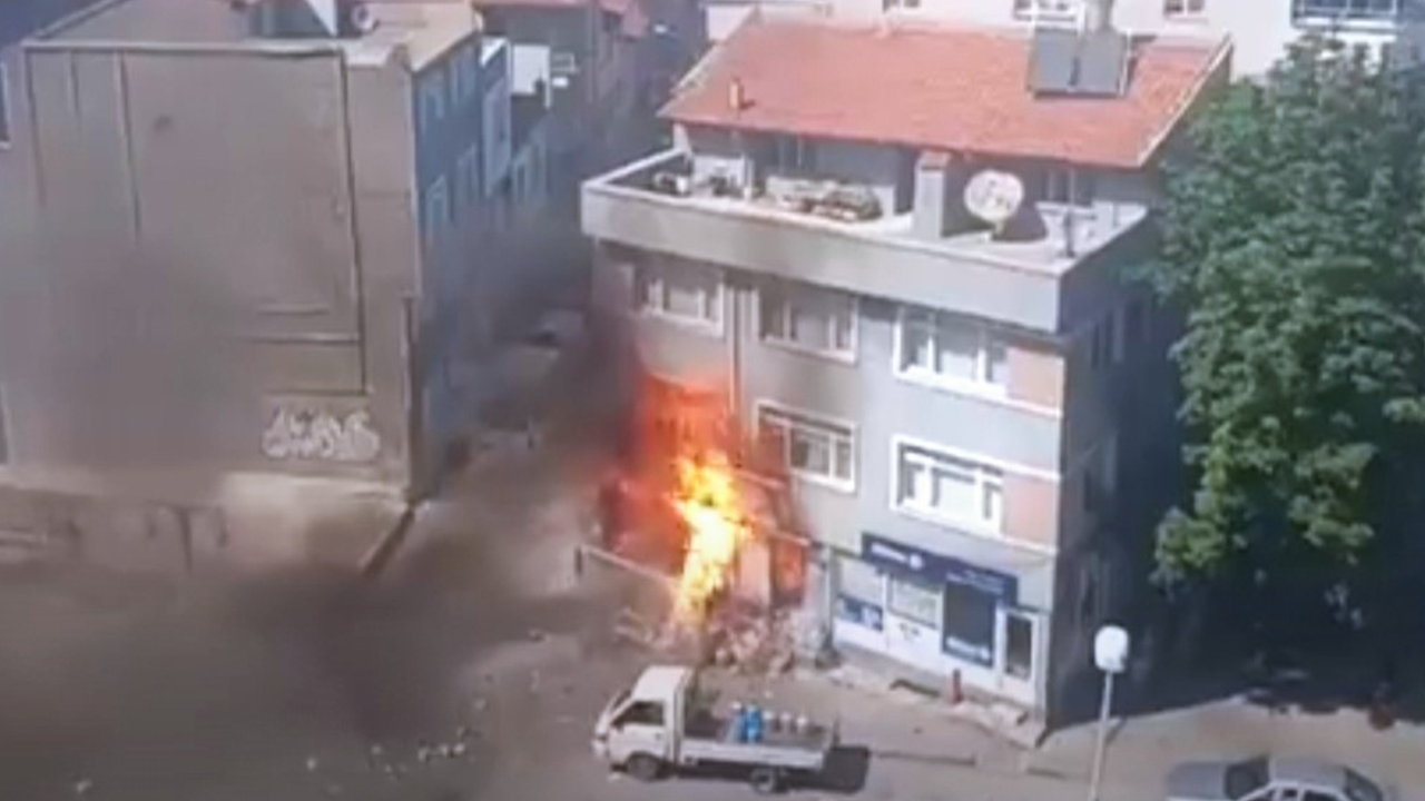 Tüp Bayisinde Patlama Ve Yangın