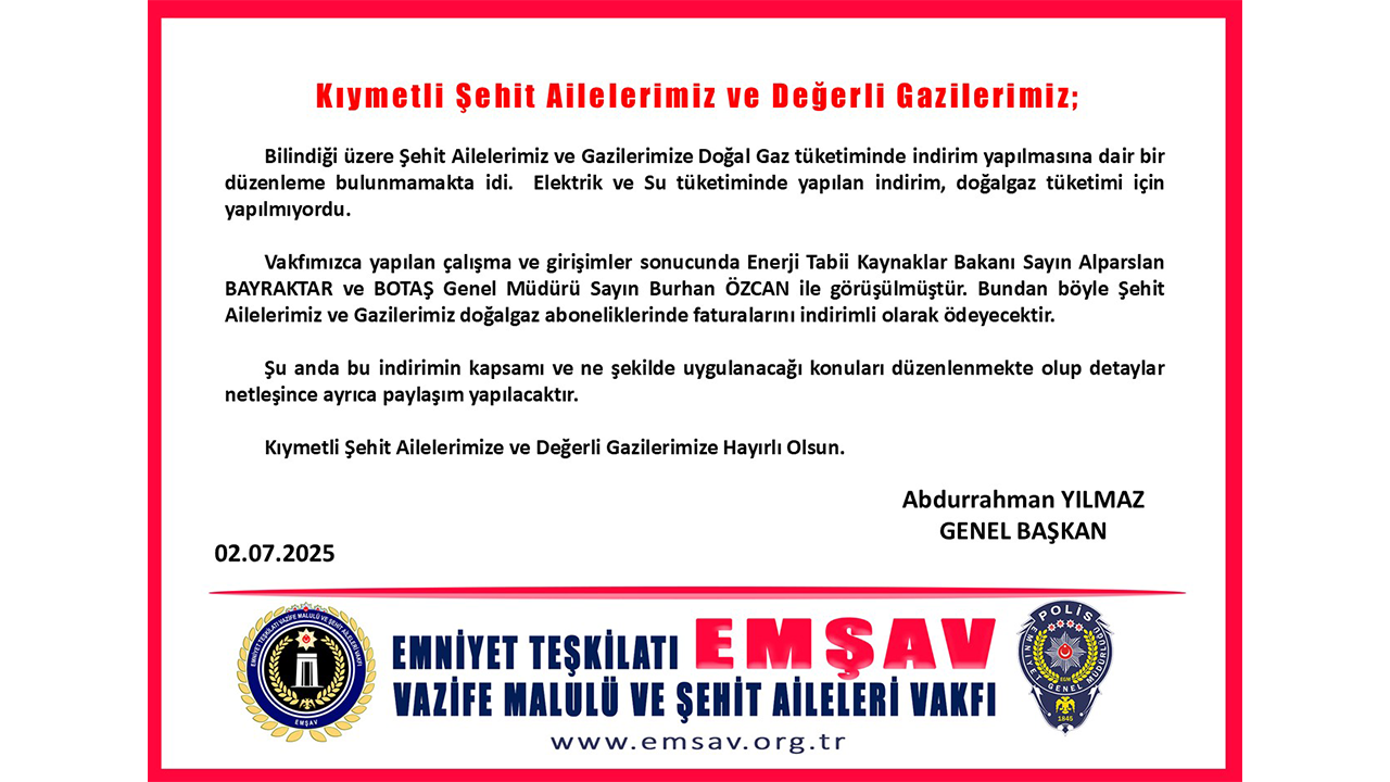 Emşav Duyurusu