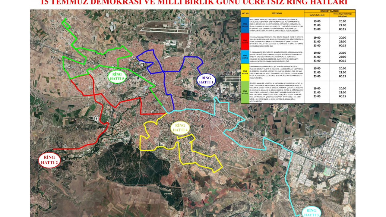 Eskişehir 15 Temmuz Ücretsiz Ring Hatarı