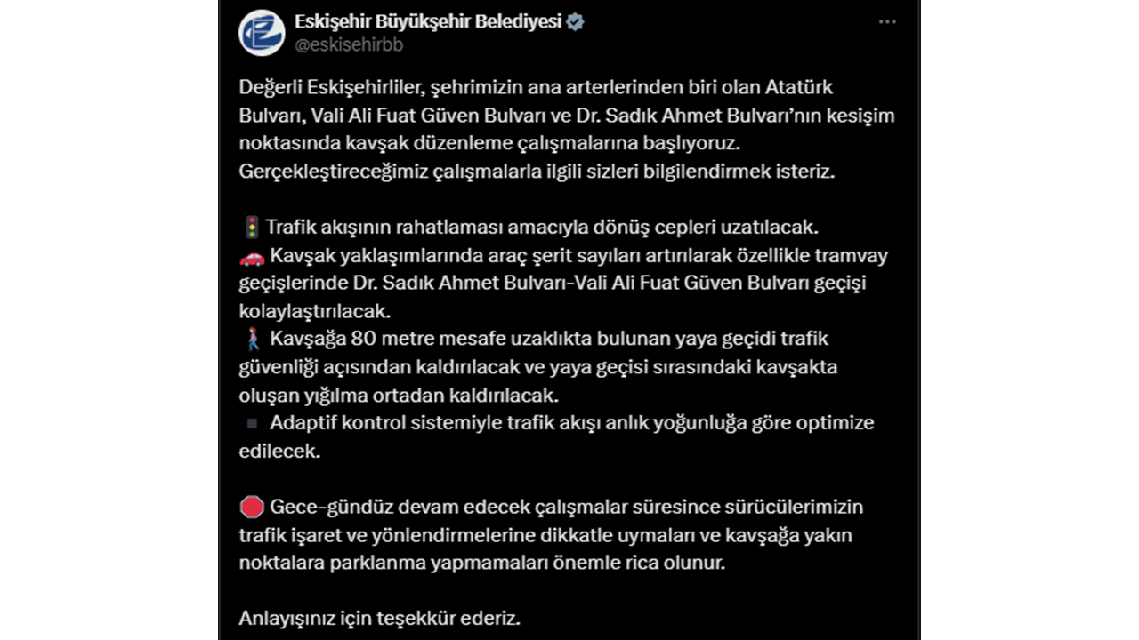 Eskişehir Kavşak Düzenlemesi-2