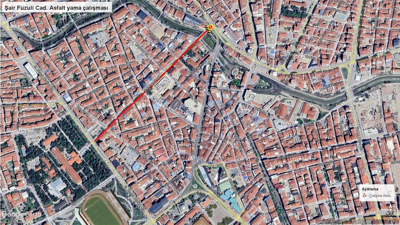 Eskişehir Şair Fuzuli Caddesi Yol Çalışması