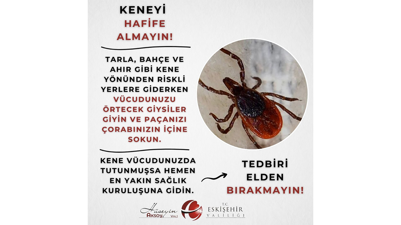 Eskişehir Valiliği Kene Açıklaması
