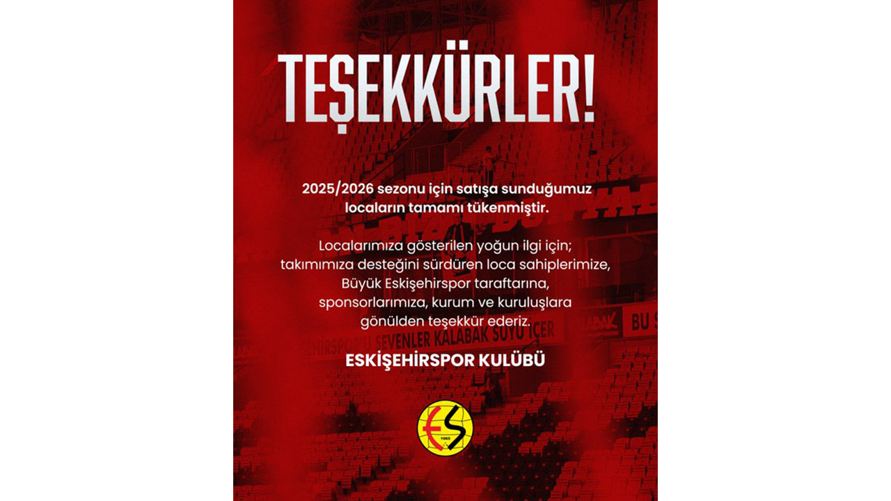 Eskişehirspor'un Paylaşımı