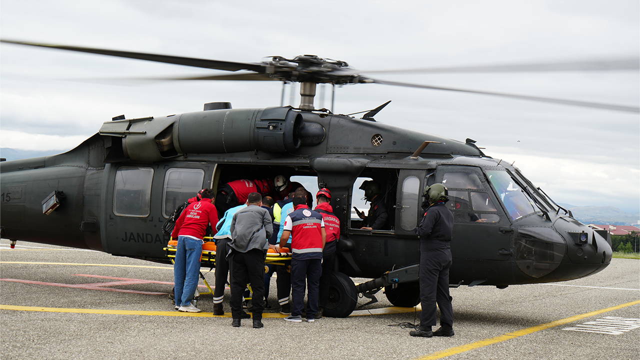 Helikopterle Taşındı