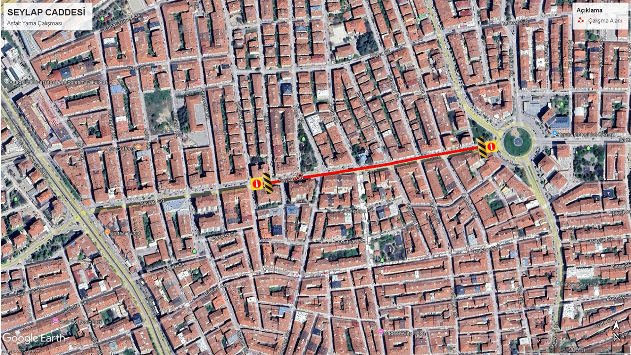 Seylap Caddesi Yol Çalışması