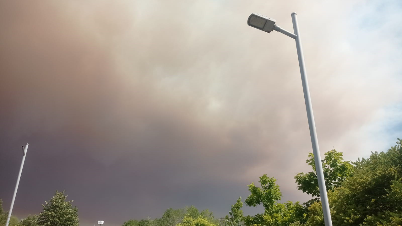 Yangın Bölgesinde Duman Yoğunlu