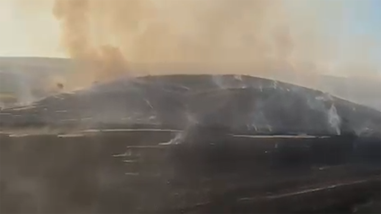 Eskişehir Çukurhisar Yangınından Görüntü